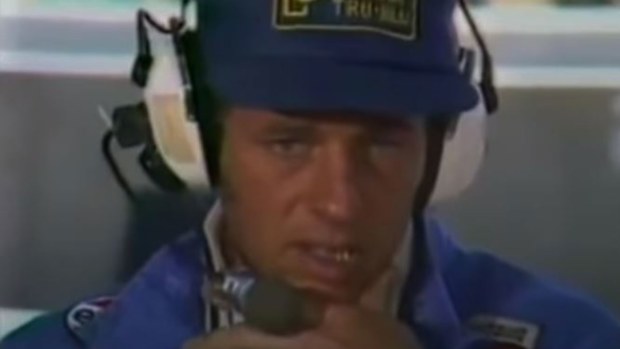 Dick Johnson speaks with Channel Seven's Chris Economaki after his retirement from the 1980 Bathurst 1000.