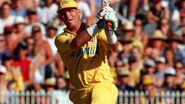 Dean Jones in action for Australia in 1994.