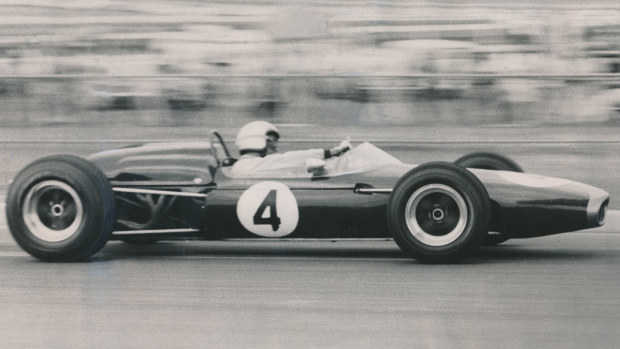 Jack Brabham at the wheel in 1965.