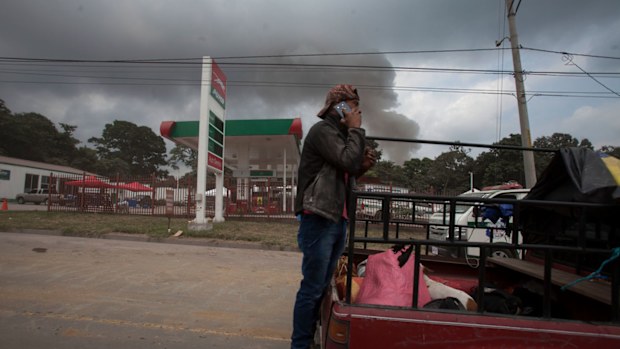 Thousands are fleeing as Guatemala's Volcano of Fire erupts again. (AP)