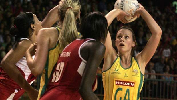 Natalie Medhurst in action for Australia.