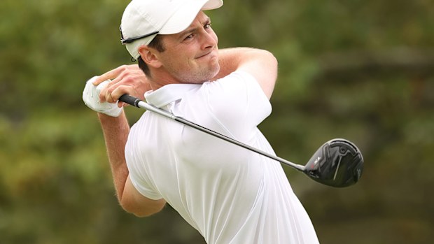 Lukas Michel in action at the US Open in September.