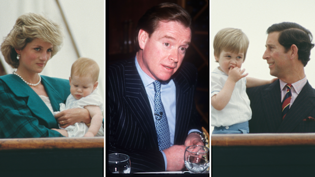 King Charles, Princess Diana, Prince Harry, Prince William, James Hewitt