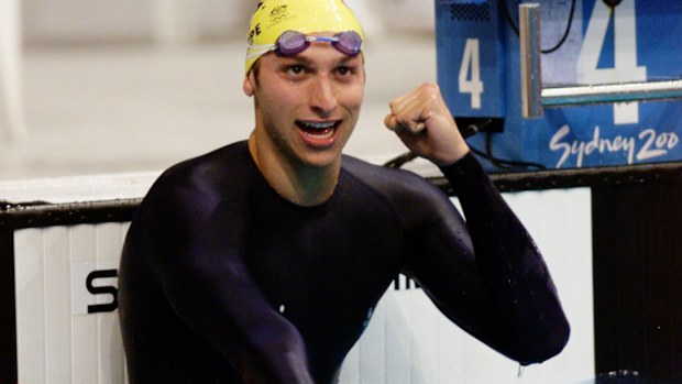 Ian Thorpe at the Sydney Olympics.