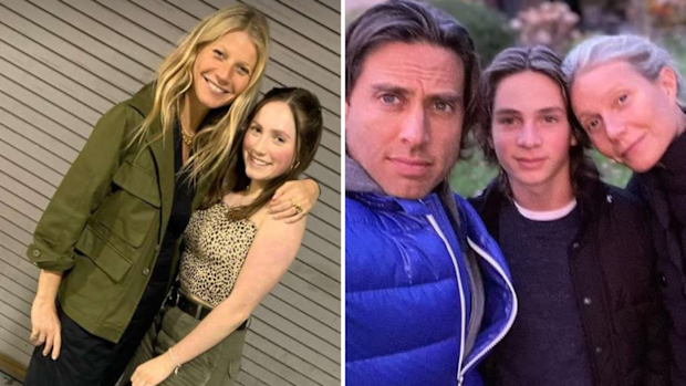 Gwyneth Paltrow, Brad Falchuk, Isabella Falchuk and Brody Falchuk