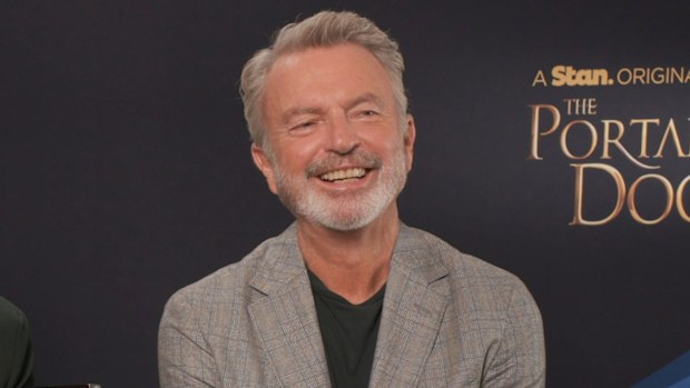The Portable Door exclusive: Sam Neill and Patrick Gibson