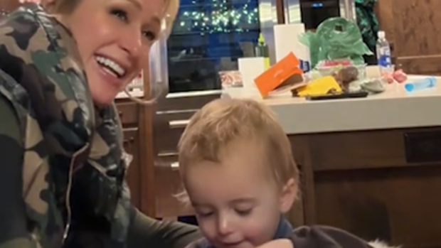 Paris Hilton shares a video of her son saying the f word in a hilarious moment