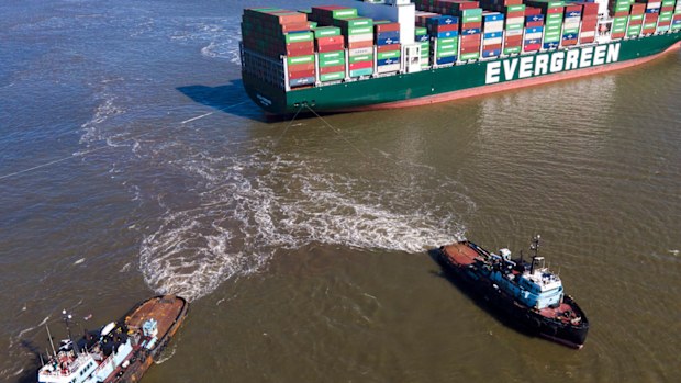 Officials haven't yet determined what caused the ship to run aground