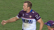 Jake Trbojevic as he was taken off.
