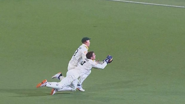 Alex Carey's diving catch.