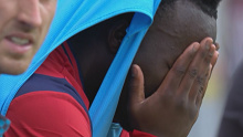 Nestory Irankunda was captured crying after being substituted. 