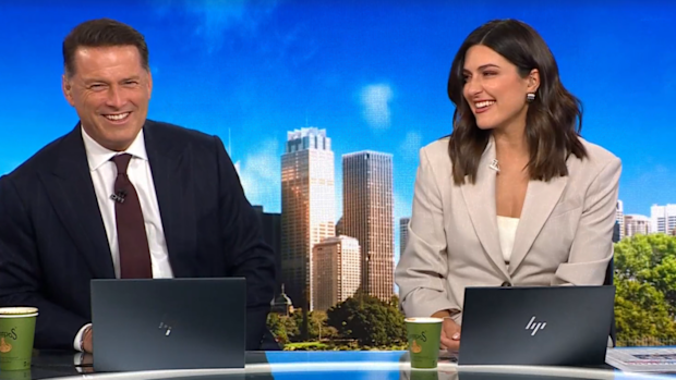 Karl Stefanovic and Sarah Abo Today Show October 6