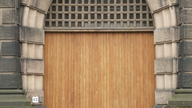Wandsworth Prison gate.