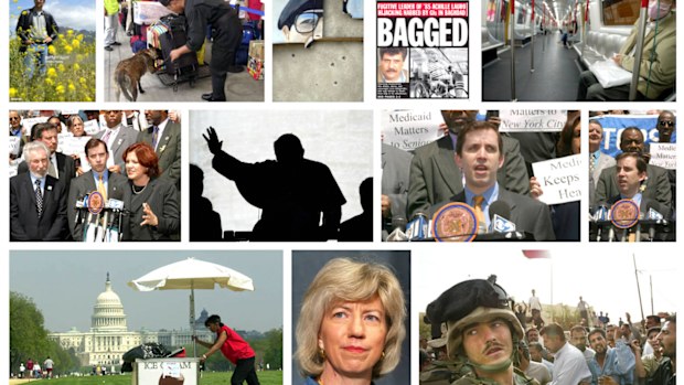 The top news photographs on April 16, 2003 - a day when 'bad news' prevailed.