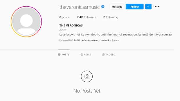 The Veronicas wipe their official Instagram account clean as they embark on solo careers. 