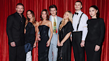 David Beckham, Victoria Beckham, Jackie Apostel, Cruz Beckham, Harper Beckham, Romeo Beckham, Kim Turnball