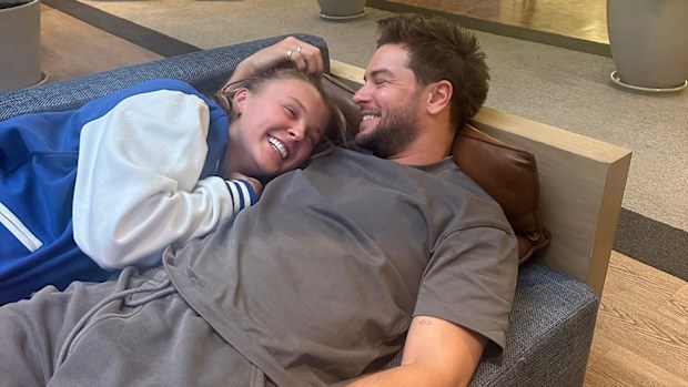 JoJo Siwa and Chris Hughes celebrate her 22nd birthday in America