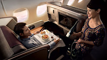 Richard has flown business class over 500 times.