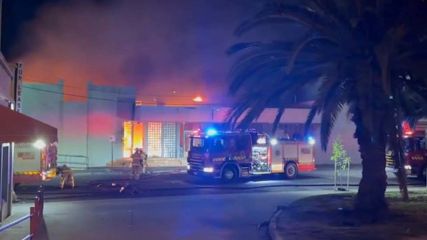 A fire that destroyed a Ripponlea synagogue has been declared a "likely" terrorist attack, with three suspects wanted in connection to the crime.