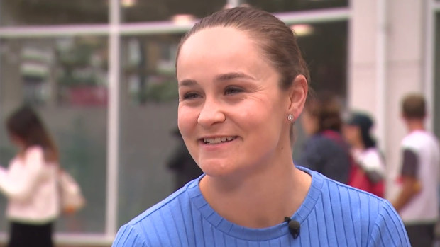 Ash Barty on Today.