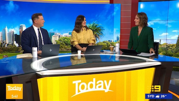 Karl Stefanovic, Sarah Abo and Jayne Azzopardi on Today