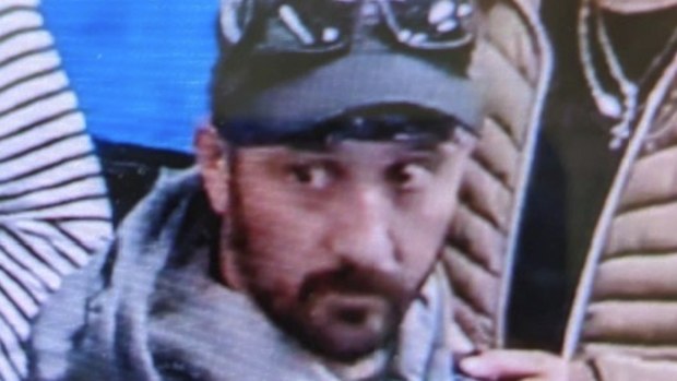 Alleged suspect Marc Muffley at Lehigh Valley International Airport in Allentown, Pa., on Monday, Feb. 27, 2023.  