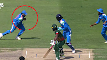 Rohit Sharma dropped the hat-trick ball.