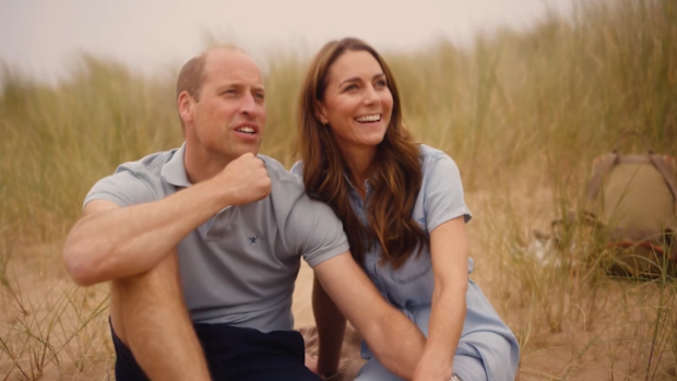 Prince and Princess of Wales in family video