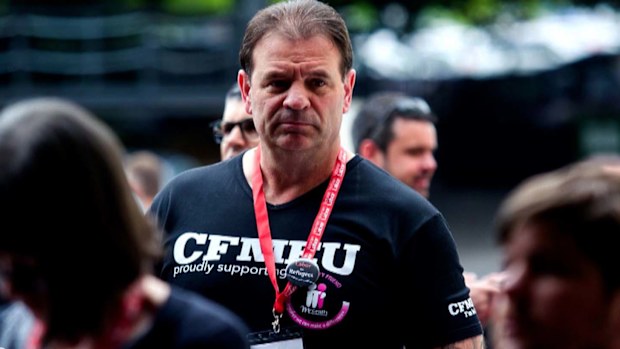  CFMEU's Victorian secretary John Setka stepped down from his position on Friday.