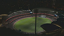 The lights went out at Adelaide Oval during Australia's first innings.