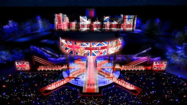 Coronation Concert staging
