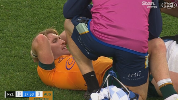 Tate McDermott is injured.