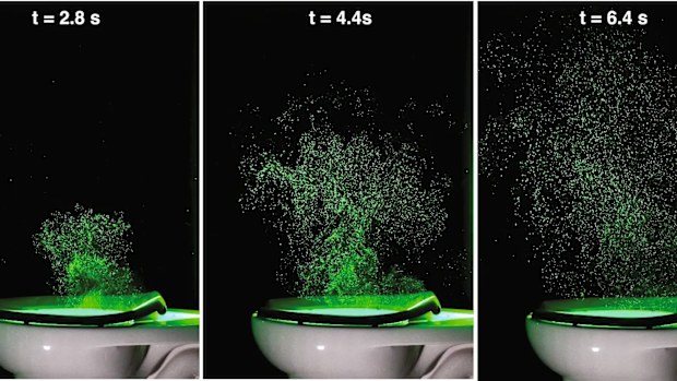 How far faecal particles can spread after flushing the toilet: study ...