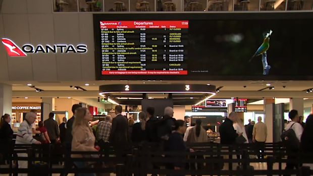 More than 40 flights Sydney arrivals and departures have been cancelled at Melbourne Airport this evening.