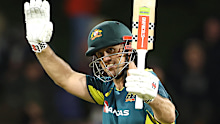 Mitch Marsh celebrates his ton. 