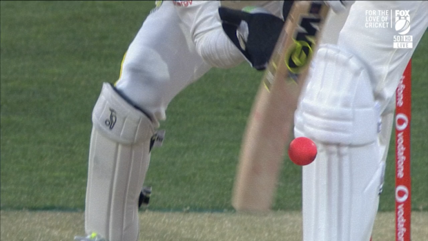 Ollie Robinson is caught lbw by Nathan Lyon.