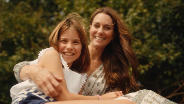 Princess of Wales and Princess Charlotte in family video
