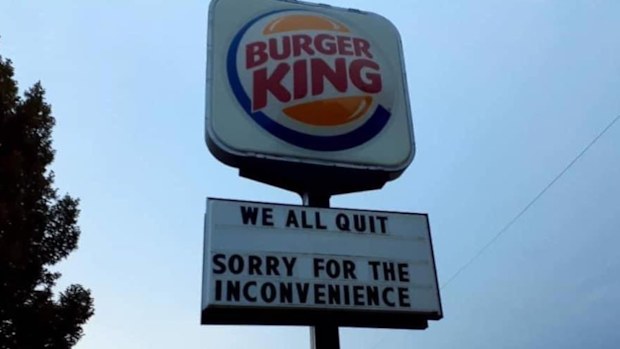 Burger King franchise's entire staff quit