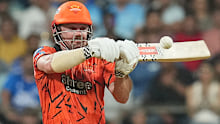 Sunrisers Hyderabad's Travis Head plays a shot.