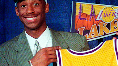 1996: Bryant was a 17-year-old kid when he entered the NBA and had a childlike grin when the Lakers introduced him as the newest member of their franchise. He never played for another.