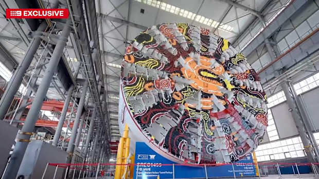 Two of the biggest tunnelling machines in the world are about to make the marathon journey from China to Sydney to carve out the city's second harbour road tunnel.
