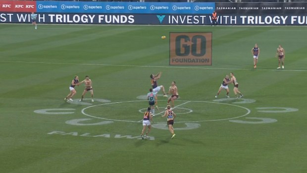 The off-centre camera angle on Thursday night.
