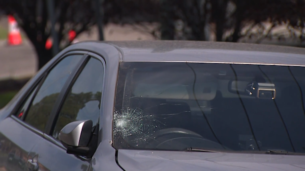 A 52-year-old woman was crossing at a green light on Pearcedale Parade in Broadmeadows, in Melbourne's west, just before 9.30am when she was allegedly hit by a silver Toyota Camry.