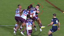 Brandon Wakeham's high tackle on Ben Talty.