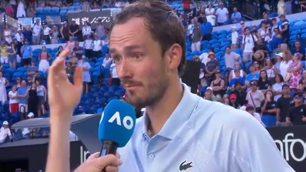 Daniil Medvedev's hilarious interview after his round one Australian Open win.