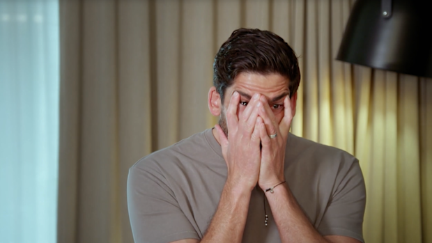Duncan breaks down during emotional conversation with wife Alyssa as the pair are reunited after Partner Swap task on MAFS 2023