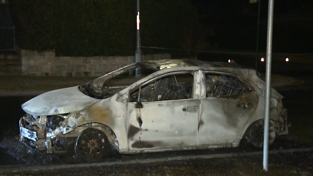 Fire and Rescue extingushed the fire but the vehicle was destoyed. 