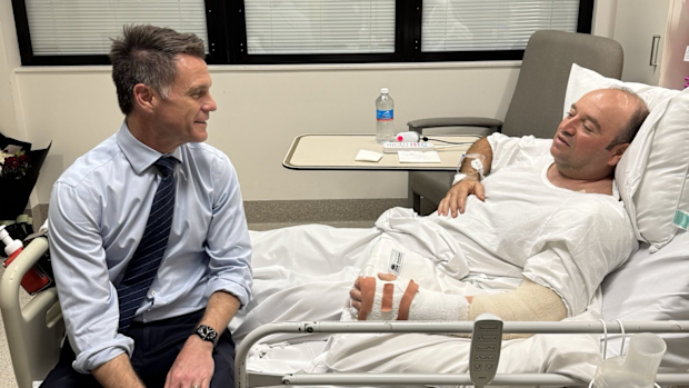 Ahmed el Ahmed meets Chris Minns in hospital.