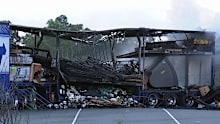 The driver, who is yet to be identified, died at the scene.