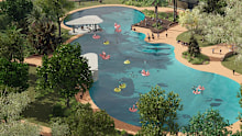 The whitewater centre is one of 16 venues that will need to be constructed or upgraded as part of a multi-billion-dollar deal between the state and federal governments ahead of the Brisbane Olympics.